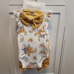 Catherine Malandrino Baby 3 piece floral set